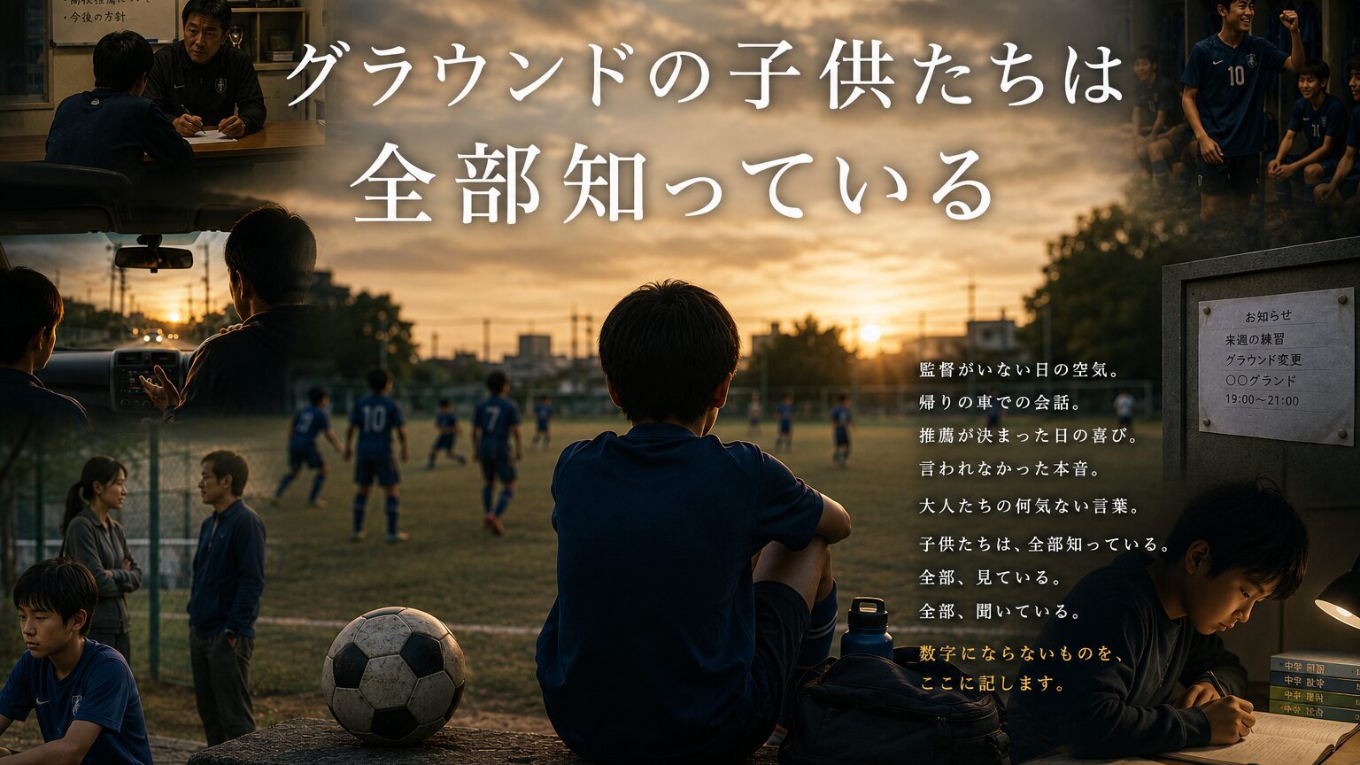 グラウンドの子供たちは、全部知っている